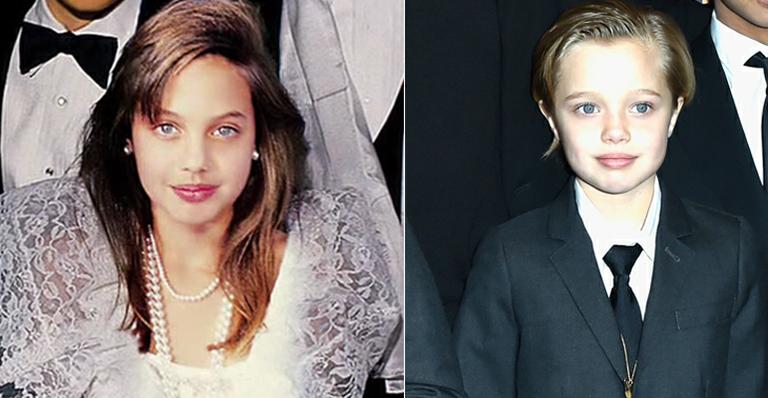 Shiloh, filha de Angelina Jolie e Brad Pitt, é a cara da mãe quando criança