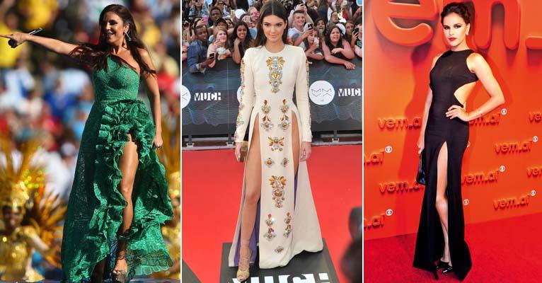 Sexy! Os 20 vestidos com fendas mais ousadas das famosas em 2014