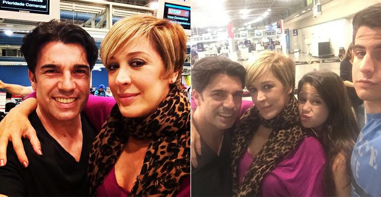 Claudia Raia viaja de férias com a família