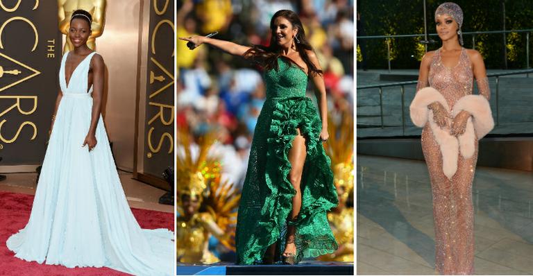 2014: 10 vestidos que deram o que falar, como o modelo transparente de Rihanna