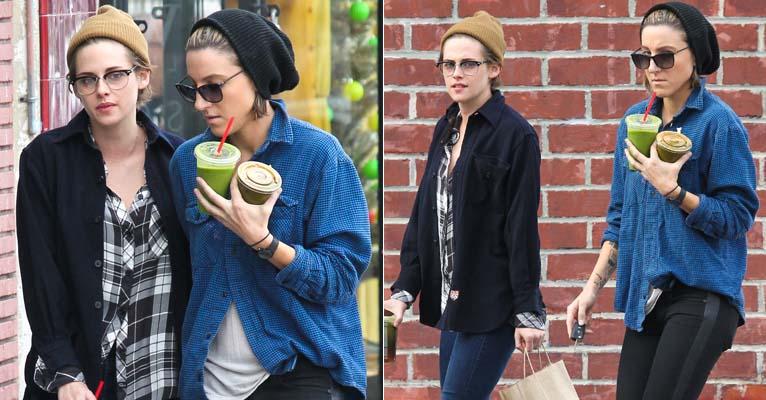 Kristen Stewart se irrita ao ser flagrada ao lado da melhor amiga
