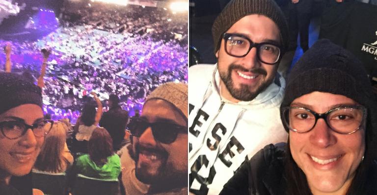 Silvia Abravanel comemora aniversário do marido em Las Vegas