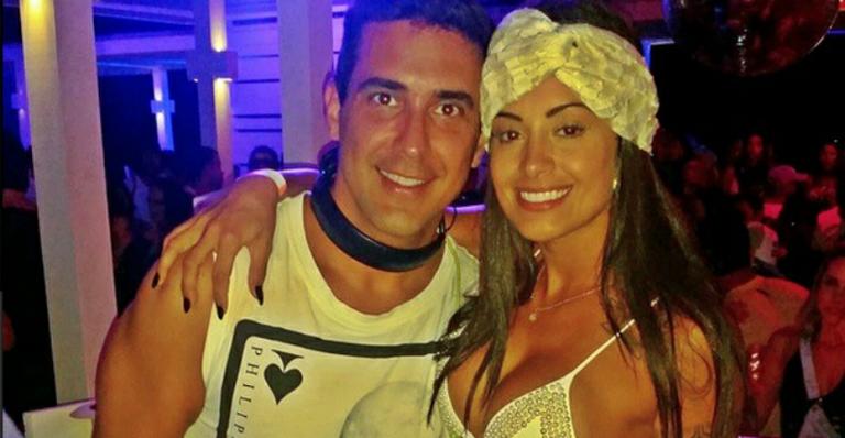 Magrinho, André Marques curte balada com Aline Riscado em Búzios