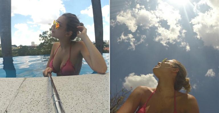 Irmã de Luan Santana, Bruna Santana posa de biquíni e ganha elogios