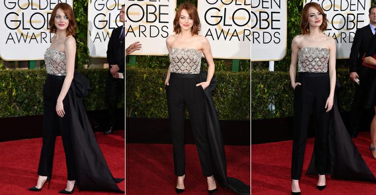 Emma Stone e mais famosas mostram como usar calças em eventos formais