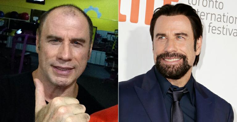 John Travolta é fotografado de madrugada na academia e revela calvície