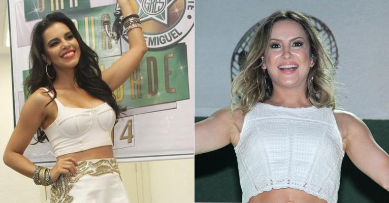 Mariana Rios parabeniza Claudia Leitte, sua substituta na Mocidade