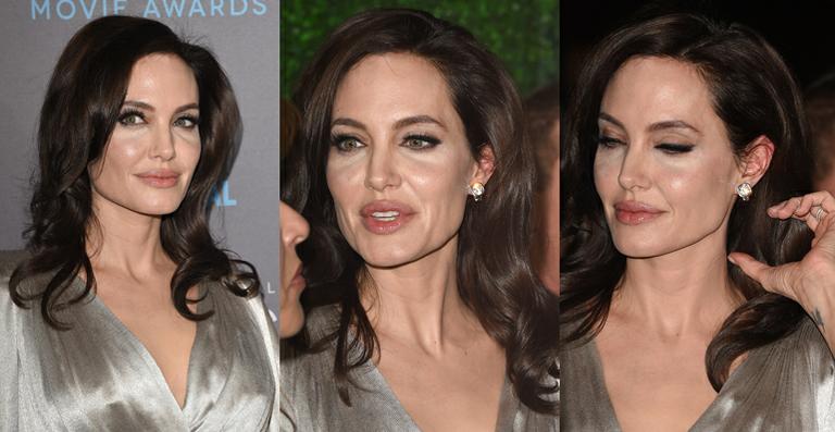 Angelina Jolie erra na maquiagem de novo