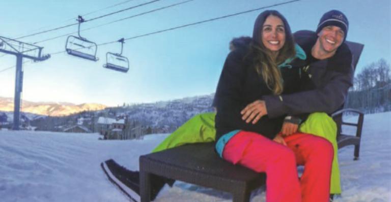 Márcio Garcia e Andréa Santa Rosa relaxam em Aspen