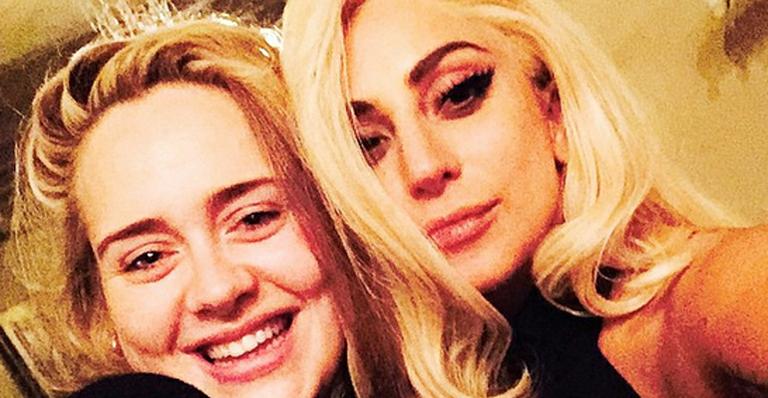 Lady Gaga publica foto com Adele e aumenta rumores de parceria