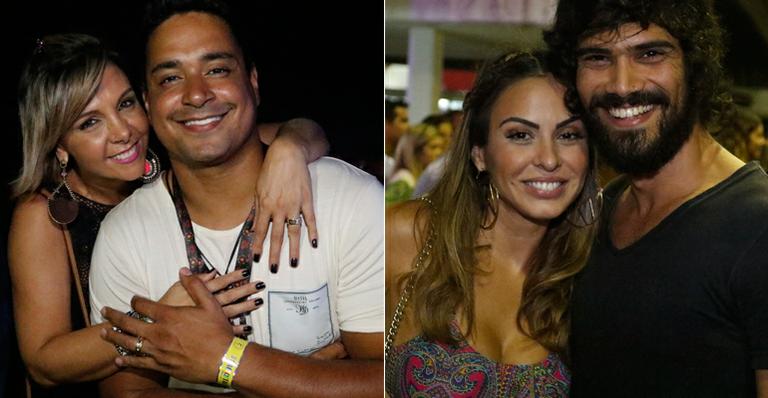 Só love! Carla Perez e Alinne Rosa trocam beijos com seus parceiros em Salvador
