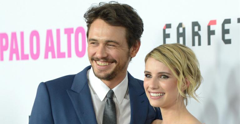 O ator James Franco fala sobre os beijos técnicos da também atriz Emma Roberts