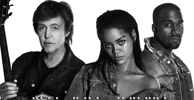 Assista ao novo clipe de Rihanna com Kanye West e Paul McCartney