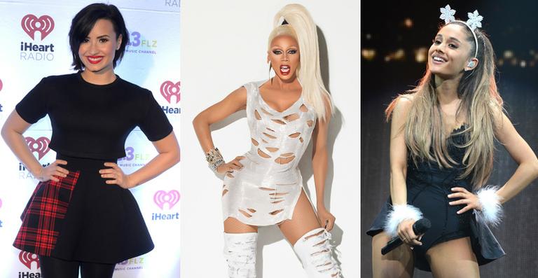 Demi Lovato e Ariana Grande serão juradas no reality de drag queen RuPaul’s Drag Race