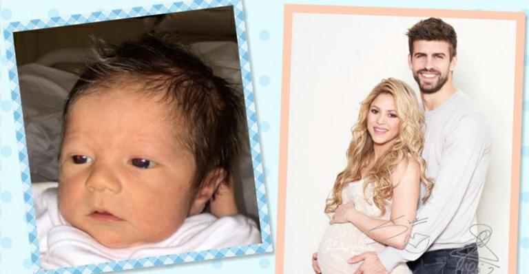 Shakira mostra o rosto de seu filho, Sasha, pela primeira vez