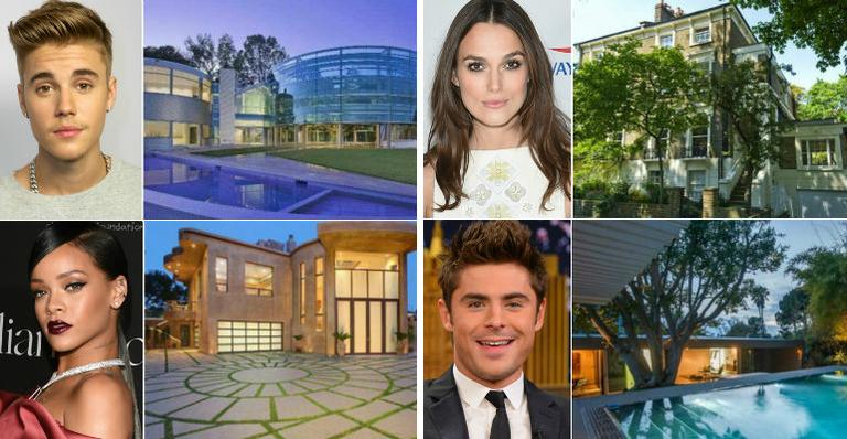 Conheça as casas de 10 celebridades, como Justin Bieber e Rihanna