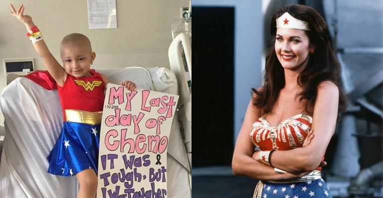 Lynda Carter, a Mulher Maravilha, envia mensagem à menina de 3 anos que luta contra o câncer