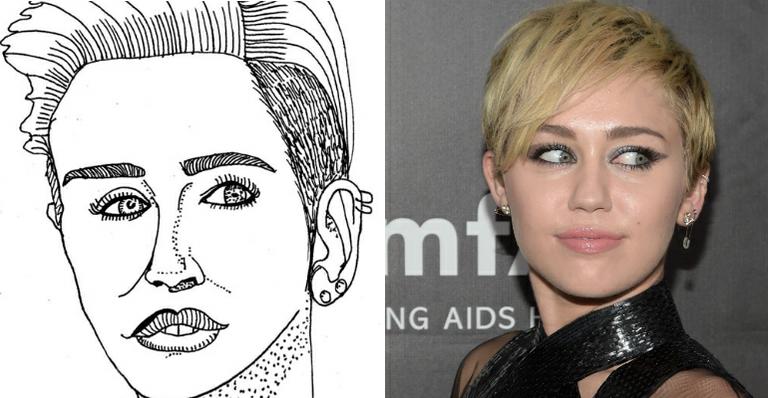 Projeto retrata celebridades que já sofreram ofensas, como Miley Cyrus. Veja!