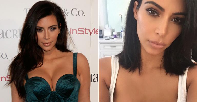 Radicalizou: Kim Kardashian mostra novo visual com cabelos curtos