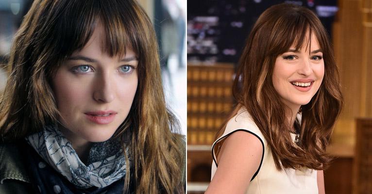 Cabelos: Em 50 Tons de Cinza, Dakota Johnson adota sombré hair e franja boneca. Saiba copiar!