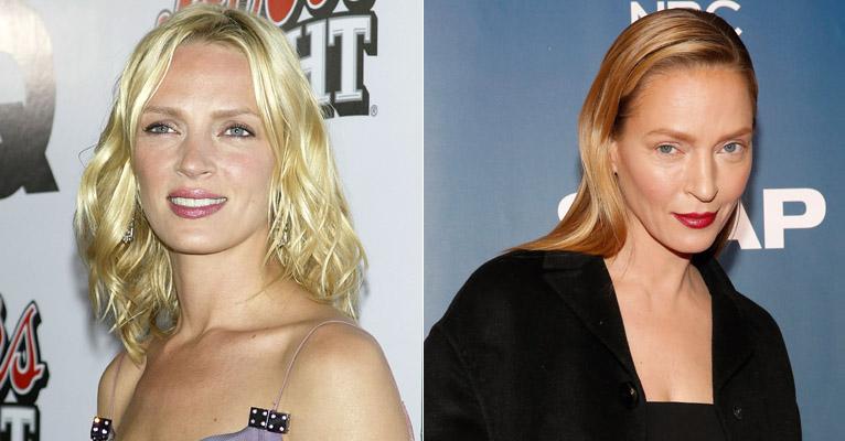 Uma Thurman comenta novo visual: “Eu sei que eu pareço estranha”