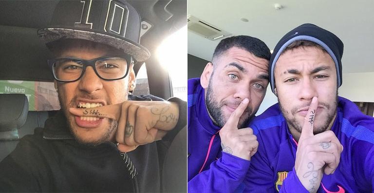 Neymar faz nova tatuagem no dedo