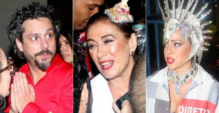 Após gravação, elenco de Império desfila pela Salgueiro