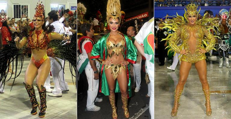 Veja as musas do grupo especial na Marquês de Sapucaí