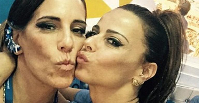 Viviane Araújo tieta Gloria Pires em camarote: ‘Minha diva real’