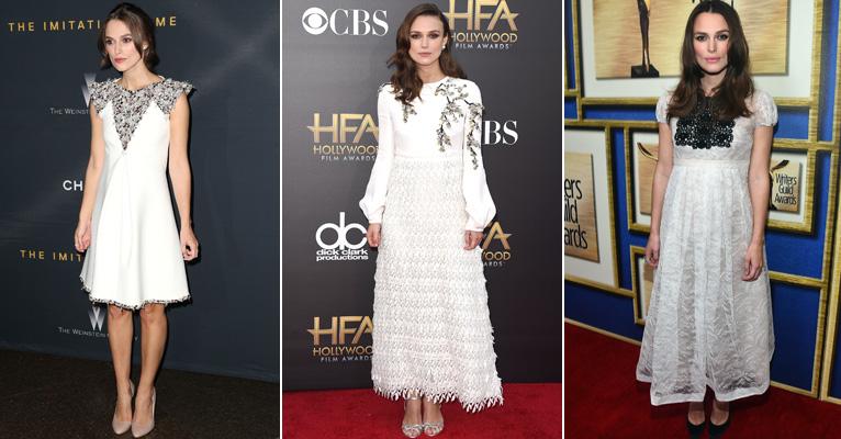 Ama vestidos brancos? Keira Knightley tem uma coleção! Veja 20 peças da atriz