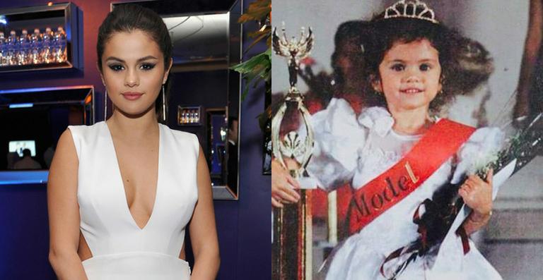 Fofura do dia: Selena Gomez mostra foto da infância