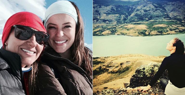 Após separação, Paolla Oliveira mostra fotos de viagem com a tia