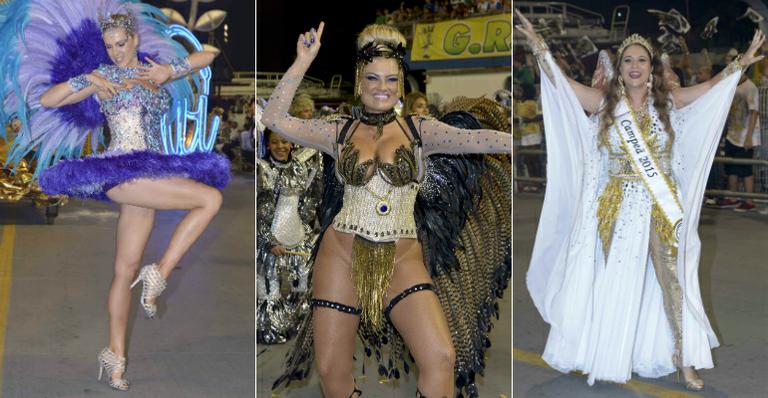 Ana Hickmann, Ellen Rocche e Maria Rita brilham no Desfile das Campeãs em São Paulo