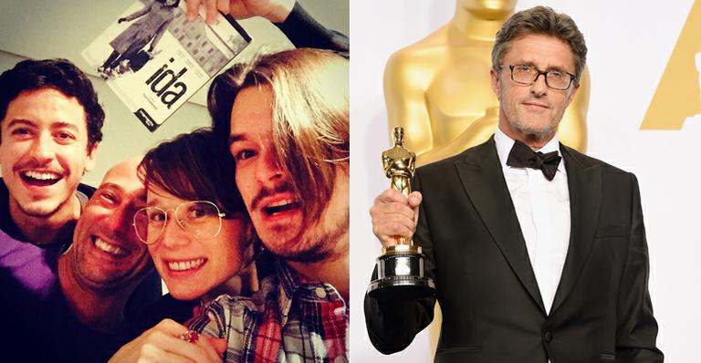 Mariana Ximenes comemora o Oscar com ator do melhor filme estrangeiro