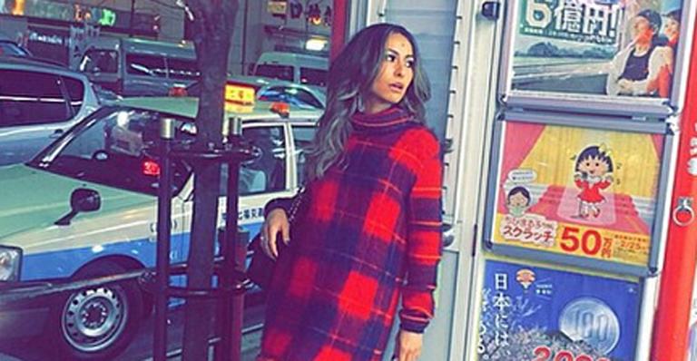 Sabrina Sato faz sua primeira viagem ao Japão