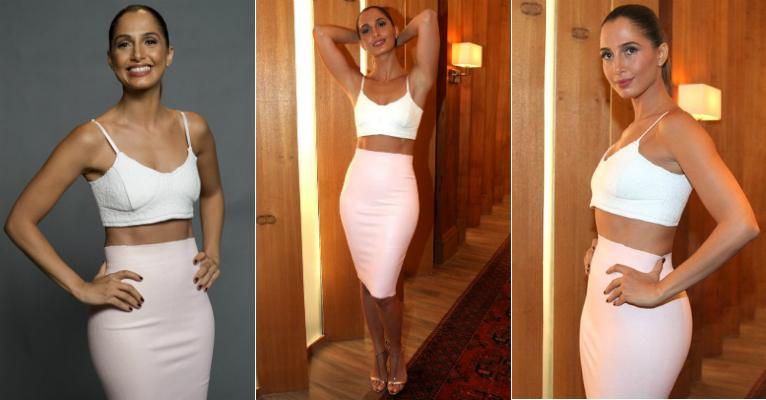Camila Pitanga investe em top cropped e esbanja elegância. Veja 3 dicas para copiar