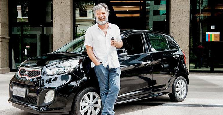 Ator Leopoldo Pacheco: alegria com carro 0km