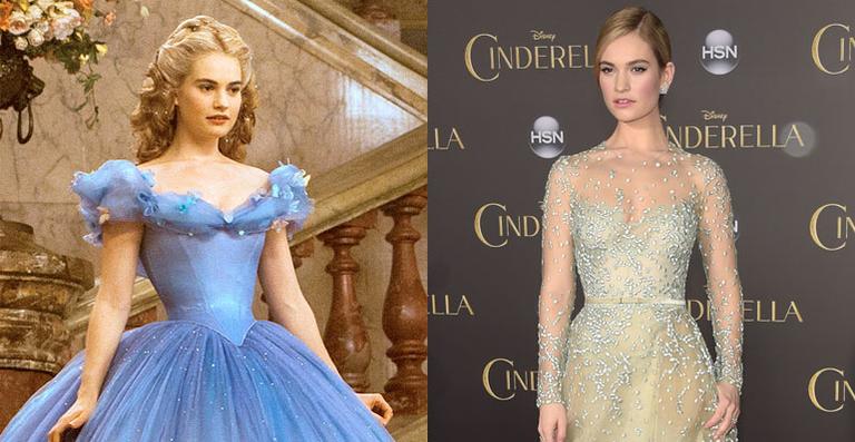 Lily James, a Cinderella, nega que sua cintura tenha sido alterada digitalmente no filme