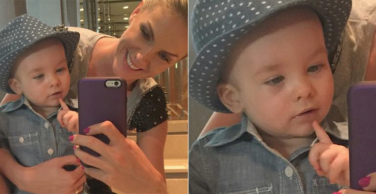 Ana Hickmann parabeniza o filho, Alexandre, pelo 1º aniversário