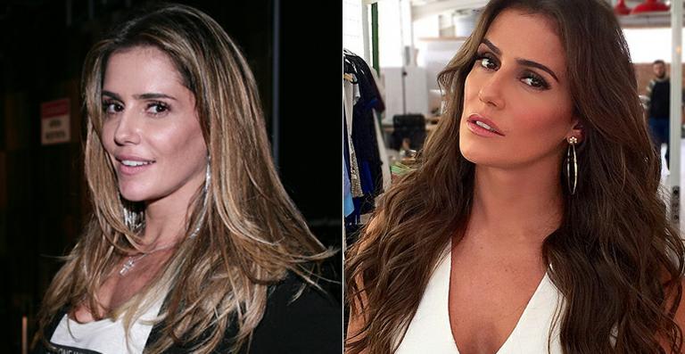 Deborah Secco muda o visual e volta a ficar morena