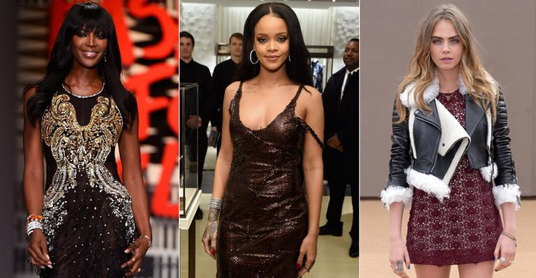 Naomi Campbell e Cara Delevingne teriam brigado por causa de Rihanna