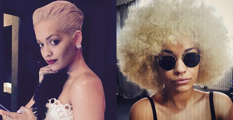 Novo visual: Rita Ora aparece com cabelo ‘blonde power’
