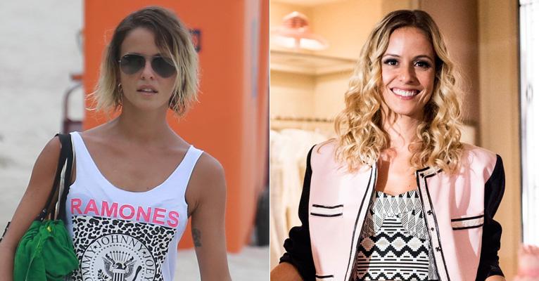 Fernanda de Freitas exibe ótima forma e novo corte de cabelo na praia