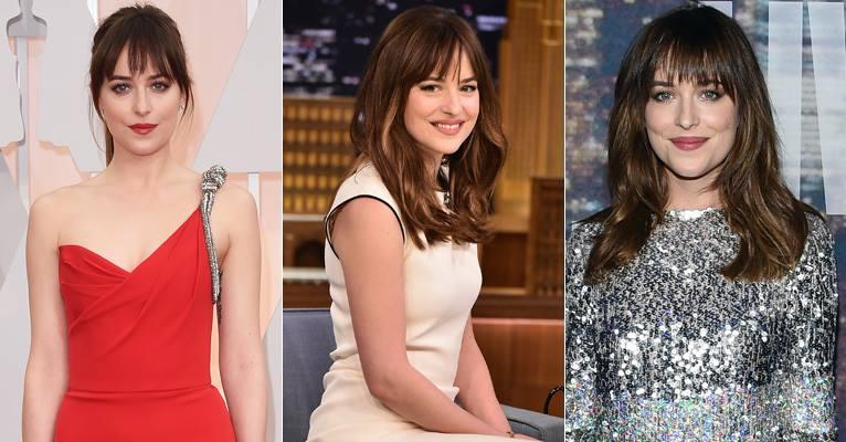 Saiba como adotar a franja ‘boneca’ de Dakota Johnson, de 50 Tons de Cinza