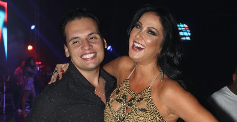 Helen Ganzarolli curte show de Pablo com o namorado