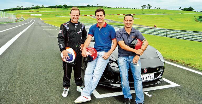 Rubens Barrichello e Carlos Casagrande: desafio na pista