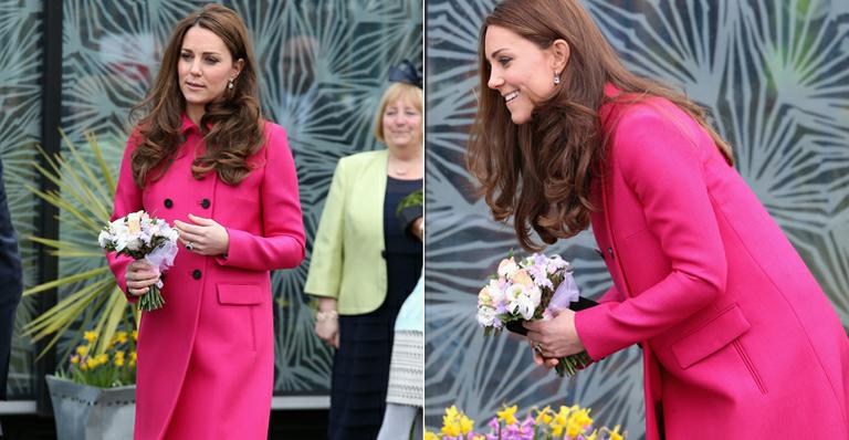 Kate Middleton faz sua última aparição pública antes da chegada do novo bebê real