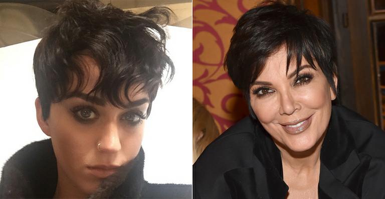 Peruca? Katy Perry exibe look ‘joãozinho’ e se compara a Kris Jenner