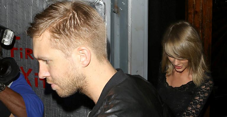 Assumiram! Taylor Swift e Calvin Harris deixam boate de mãos dadas