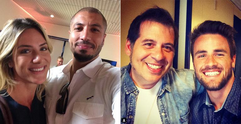 Ex-BBBs tietam famosos no Projac
